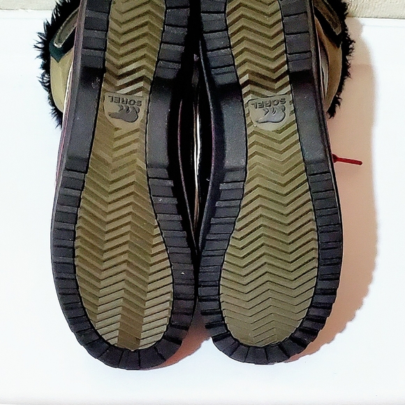 SOREL TIVOLI II WINTER BOOTS. WOMENS Sz: 9.5 LIKE NEW! GREEN, WATERPROOF SUEDE - Picture 8 of 15